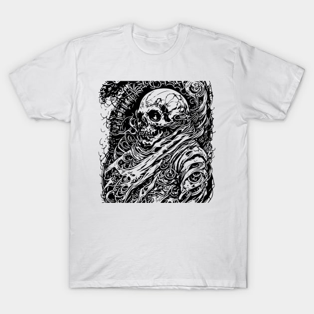 detailed skull T-Shirt by lkn